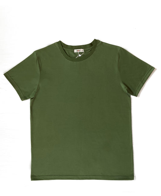 24 Pcs. Mixed Cotton &Polyester T-Shirts -Green Blank Solid Men Short Sleeve Tee S-XXL- $3.85 per piece.